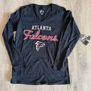 Atlanta Falcons long sleeve tee women's small GIII 4her